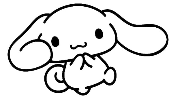 Tranh tô mà Cinnamoroll xinh đẹp