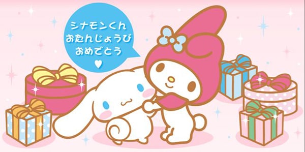 Hình nền Cinnamoroll và Melody với màu sắc nổi bật