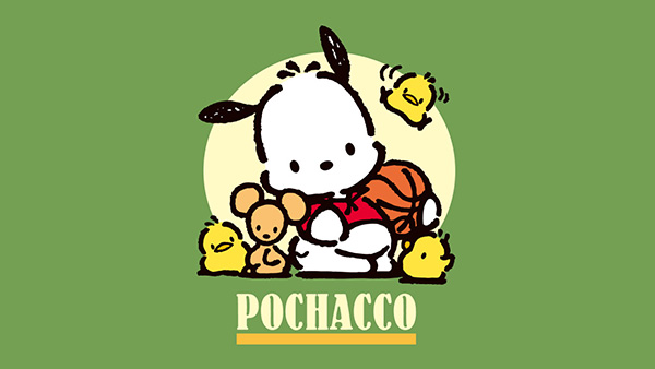 Hình nền Pochacco màu xanh lá xinh đẹp