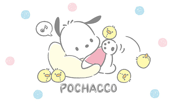 Hình nền Pochacco và những chú vịt đáng yêu