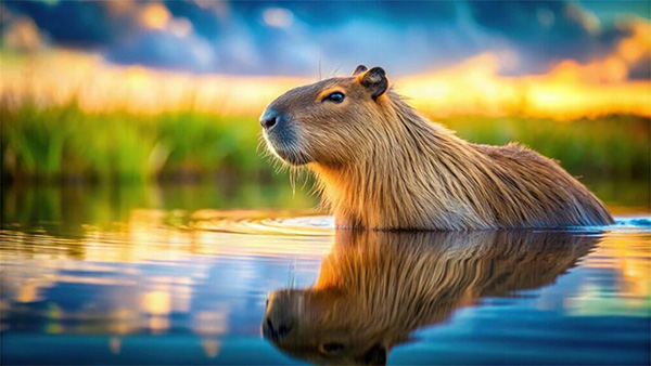 hình nền Capybara đẹp cho ipad