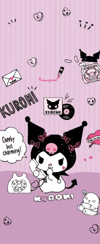 Hình nền Kuromi cute nhất dành cho chiếc điện thoại xinh xắn