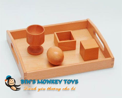 Bộ đồ chơi ghép hình đơn giản của Montessori
