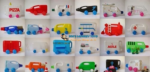Cách làm đồ chơi từ can nhựa 6