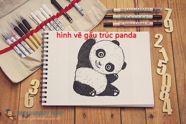1001 Hình Vẽ Con Gấu Trúc Panda Siêu Cute, Dễ Thương & Đơn Giản