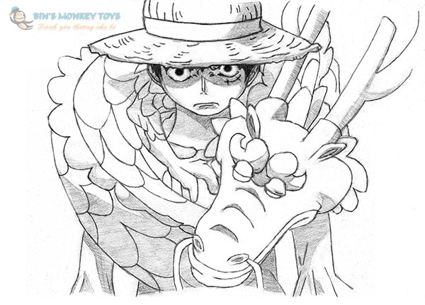 40 Tranh tô màu One Piece ngầu nhất cho bé tập tô
