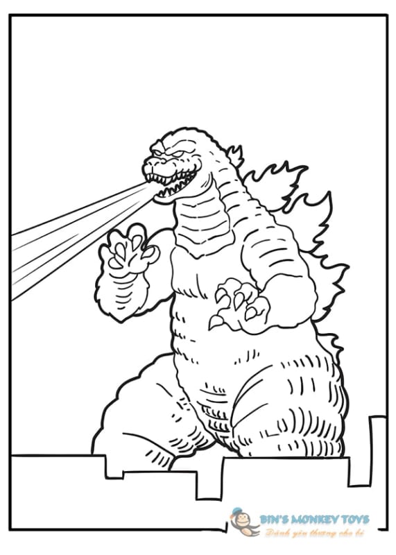 Hình vẽ Godzilla 14
