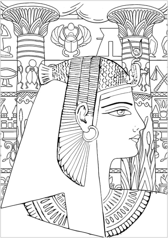 Bộ thuế luyện hình vẽ Ai Cập Cổ Đại rất đẹp, giản dị lớp 6