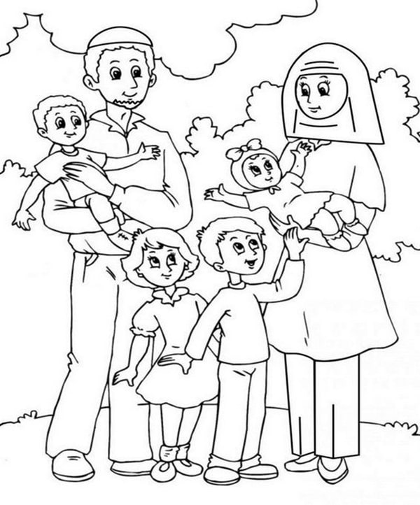 Hình vẽ gia đình đơn giản 10