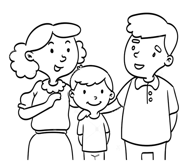 Hình vẽ gia đình đơn giản 5