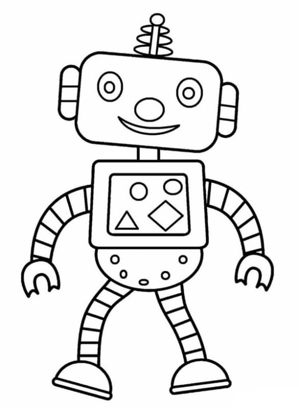 Hình vẽ robot đơn giản 2