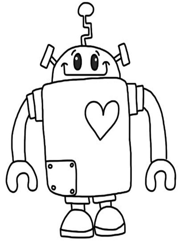 Hình vẽ robot đơn giản 3