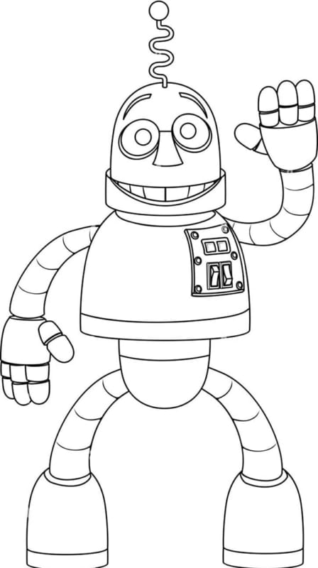 Hình vẽ robot đơn giản 7