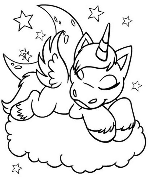 Hình vẽ unicorn cute 10