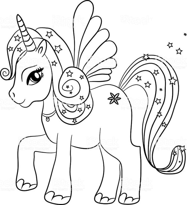 Hình vẽ unicorn cute 2