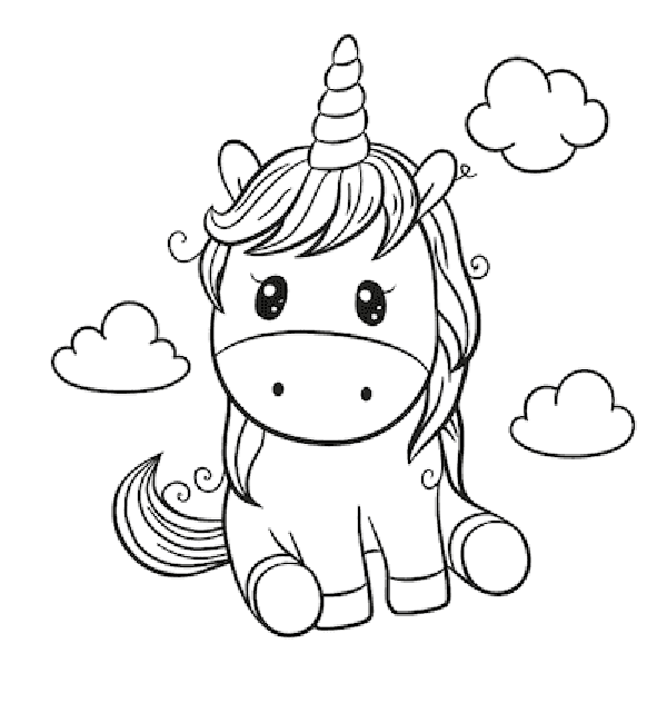 Hình vẽ unicorn cute 4