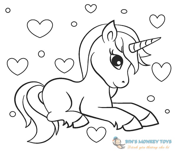 Hình vẽ unicorn cute 8