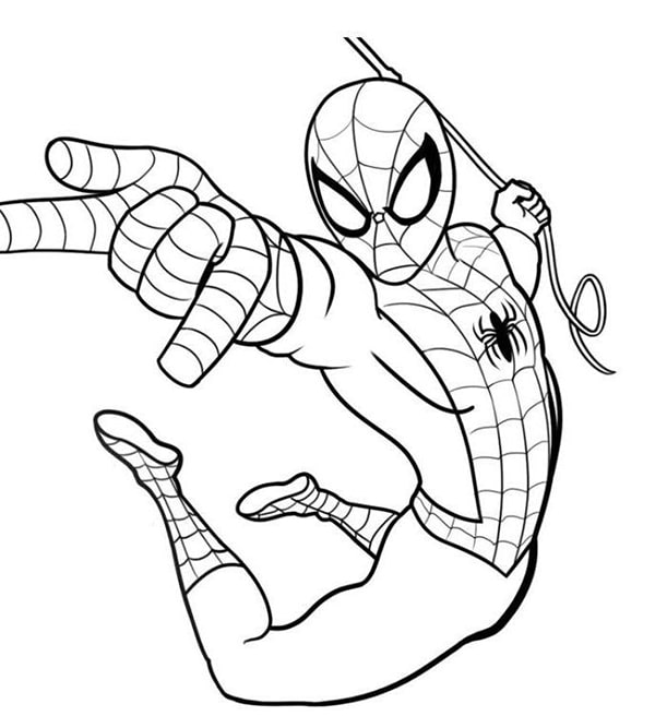 Tranh tô màu Spider man 3