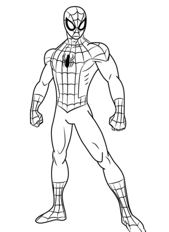 Tranh tô màu Spider man 5