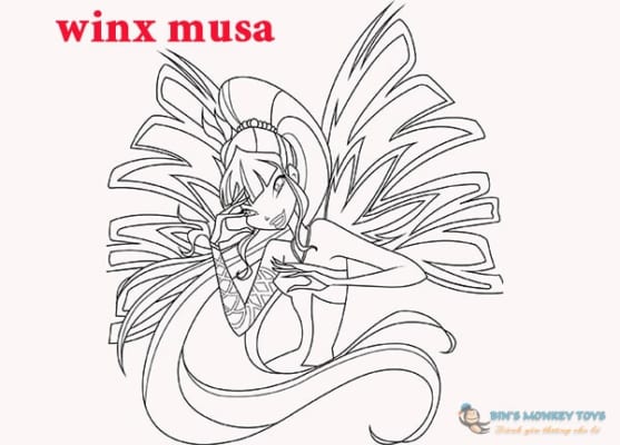 Tranh tô màu Winx Musa 11