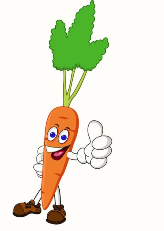 Hình nền củ cà rốt cute 8