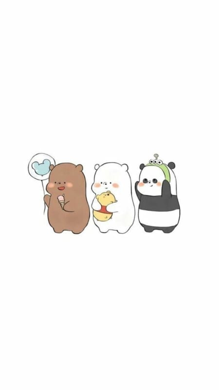 Hình nền 3 chú gấu cute 9