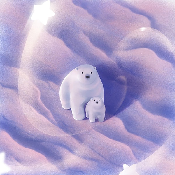 Hình nền gấu trắng cute 13