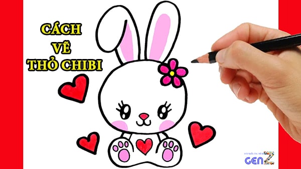 Vẽ con cái Thỏ dễ thương đáng yêu và dễ thương  How To Draw Cute Rabbit  Draw Animals 10   YouTube