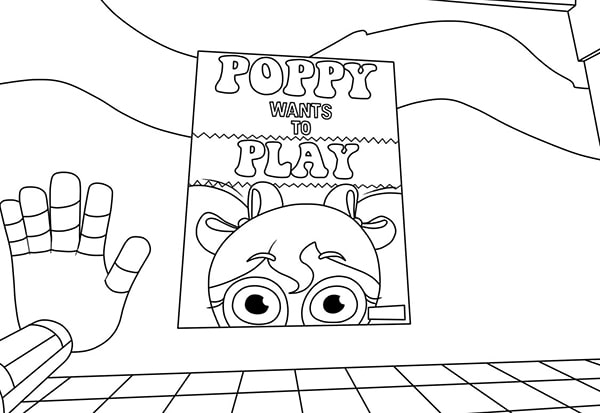 Tranh tô màu Poppy Playtime 12