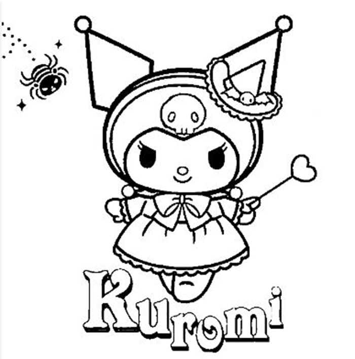 Tranh tô màu Kuromi 3