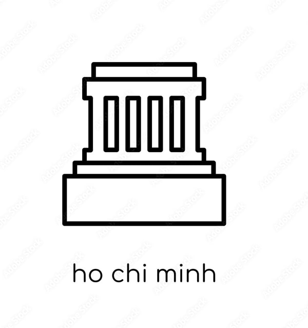Tranh tô màu Lăng Bác Hồ Chí Minh 3