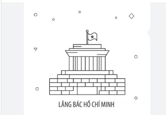 Tranh tô màu Lăng Bác Hồ Chí Minh 7