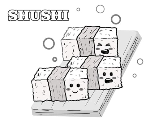 Tranh tô màu Sushi 19